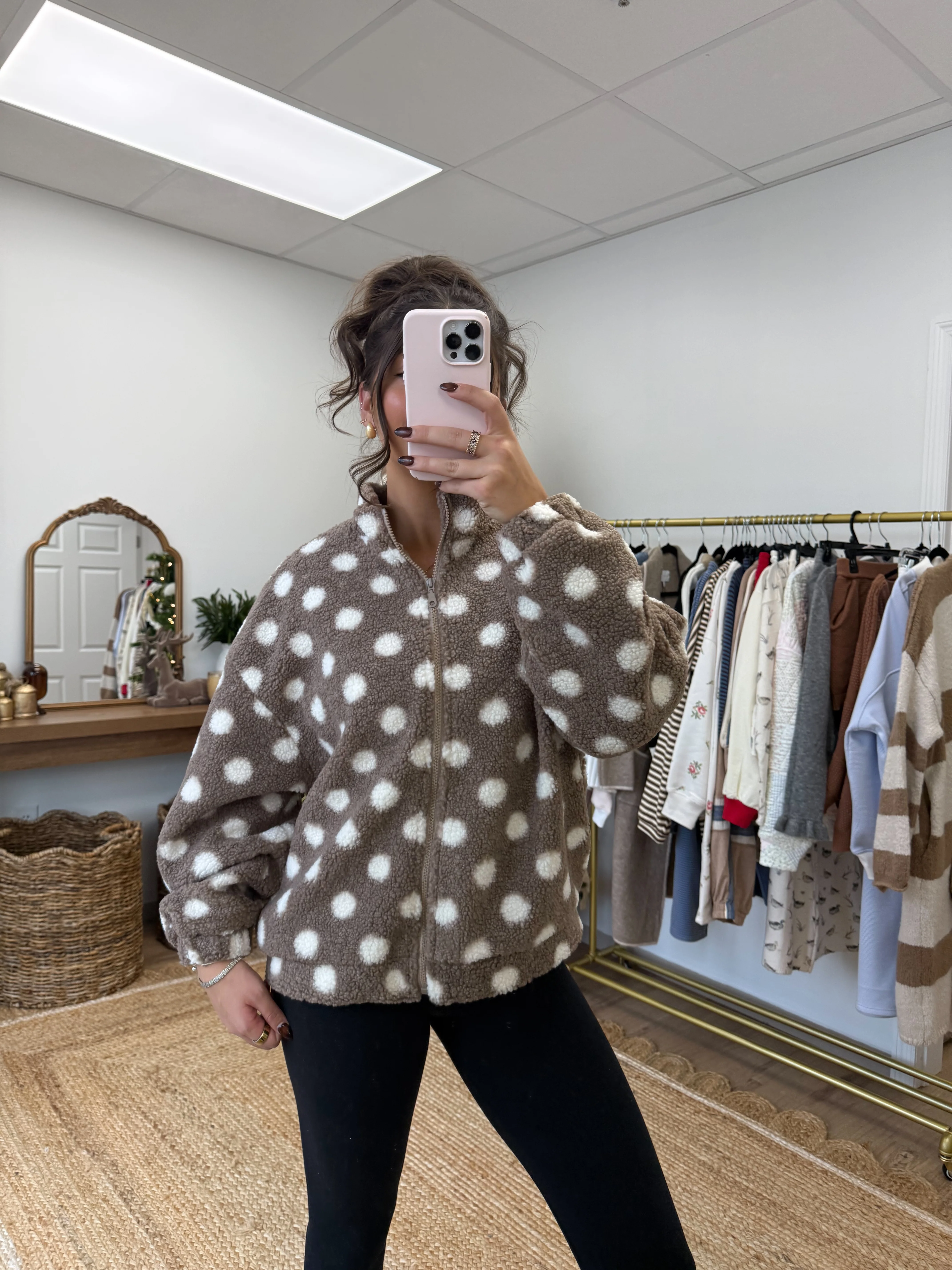 The Teddy Dot Zip-Up (Restock) - Image 6