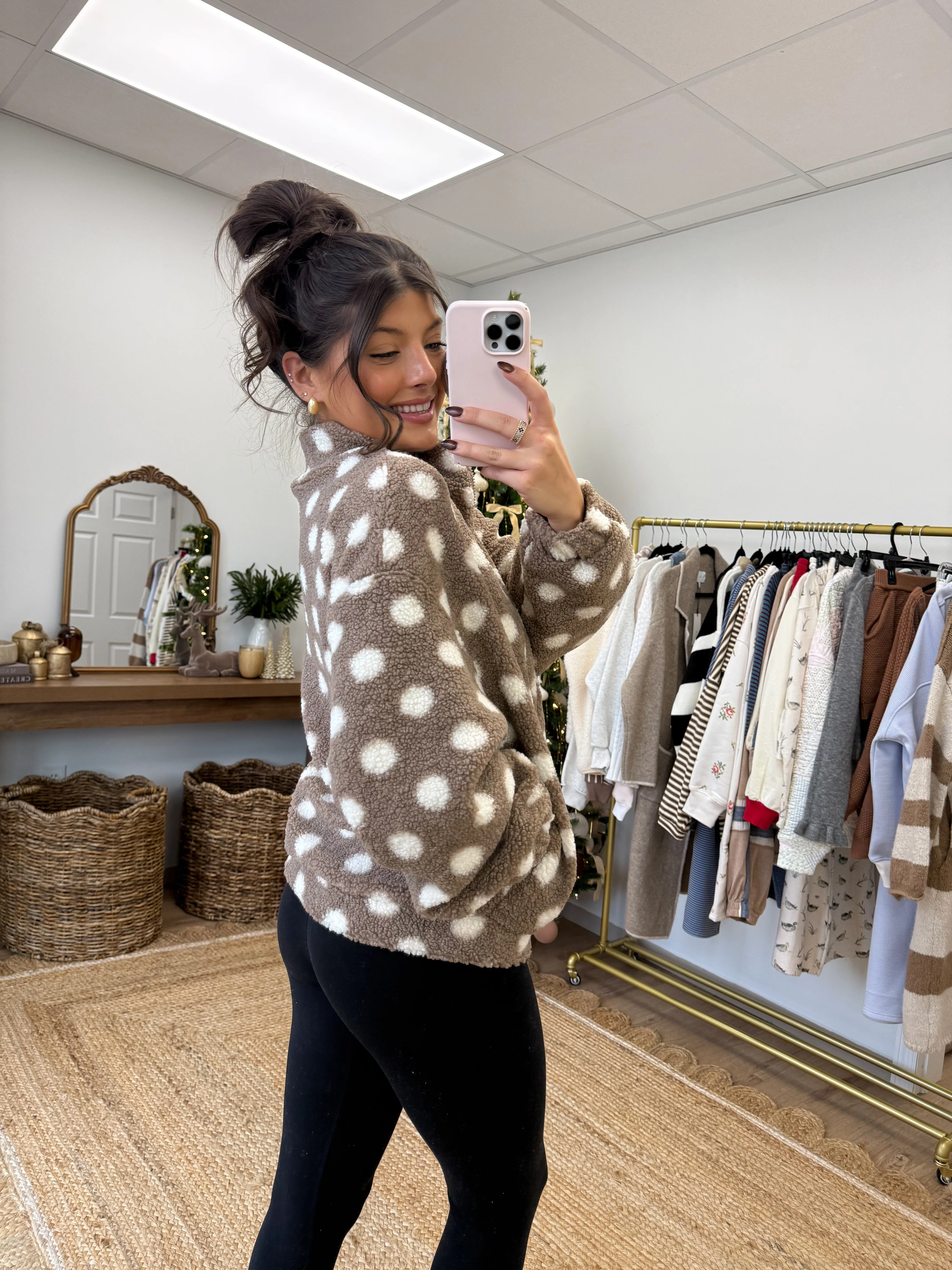 The Teddy Dot Zip-Up (Restock) - Image 7