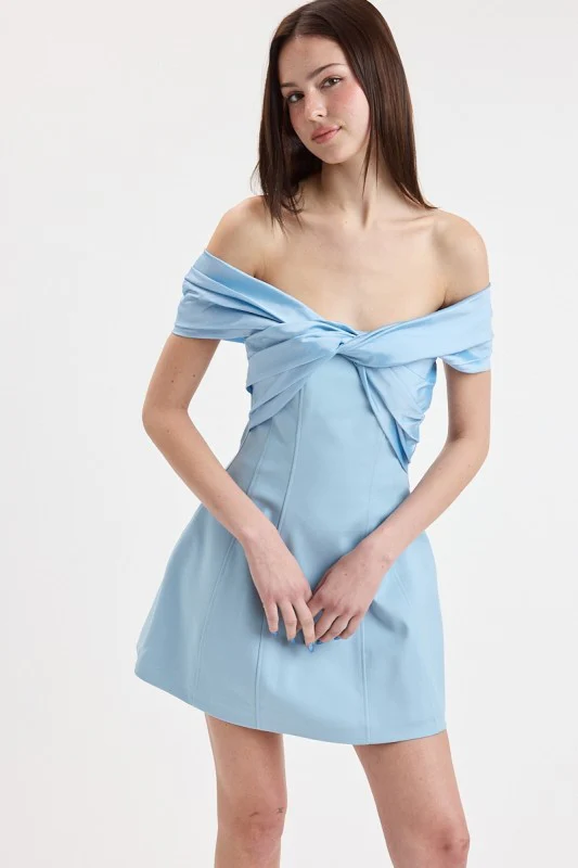 The Twisted Vows Dress (Blue) - Image 6