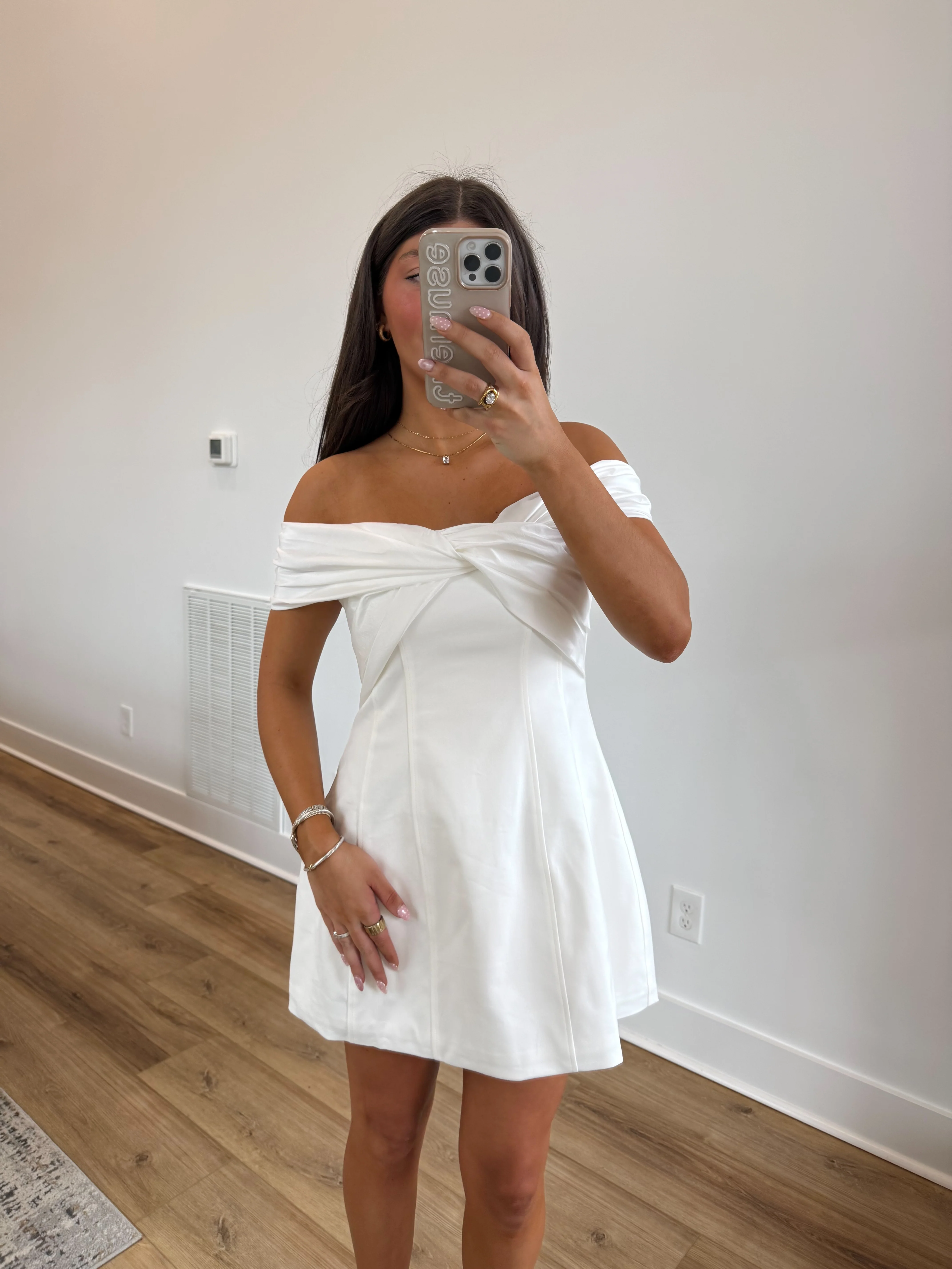 The Twisted Vows Dress (White) - Image 4