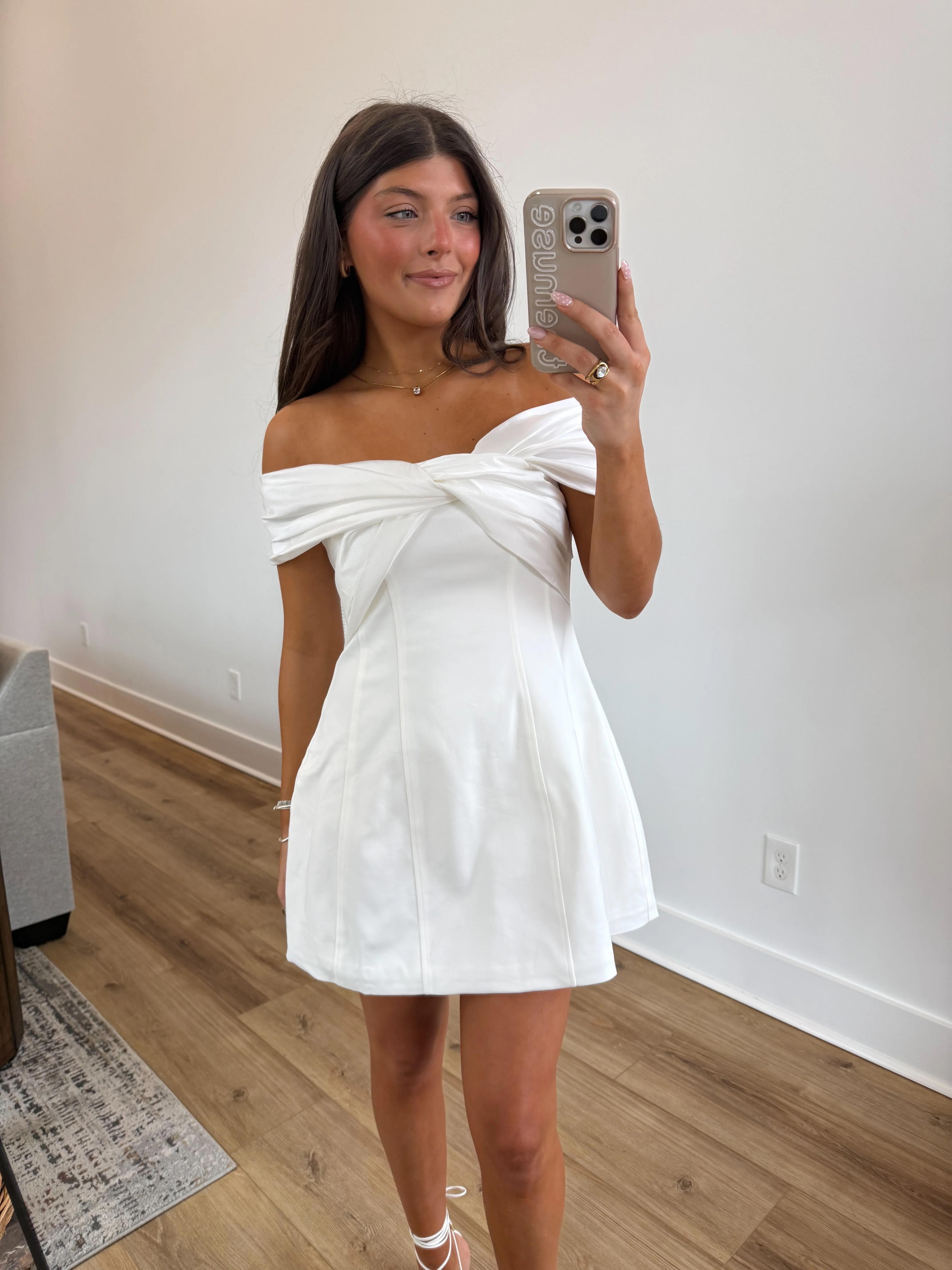 The Twisted Vows Dress (White) - Image 7