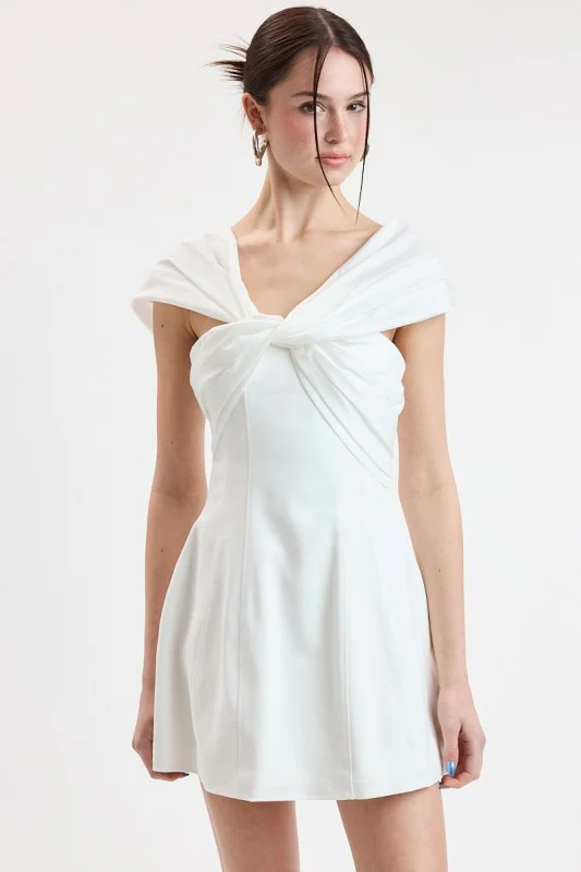 The Twisted Vows Dress (White) - Image 9
