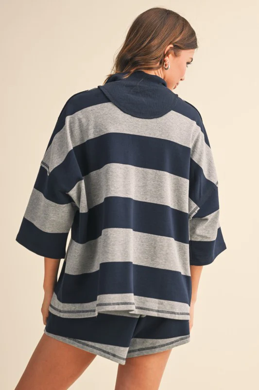 The Varsity Stripe Set (Navy) - Image 9
