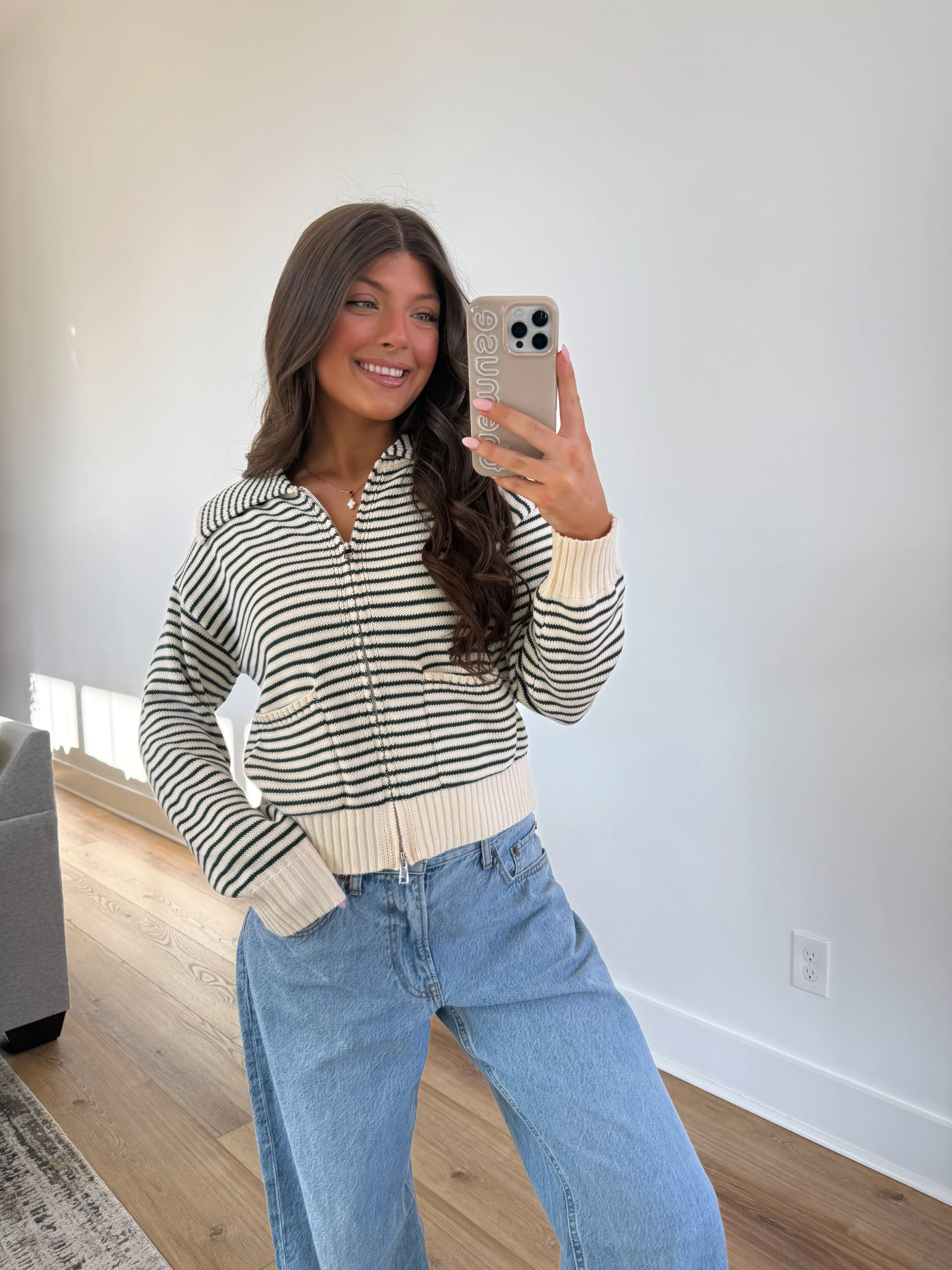 The Varsity Stripe Zip