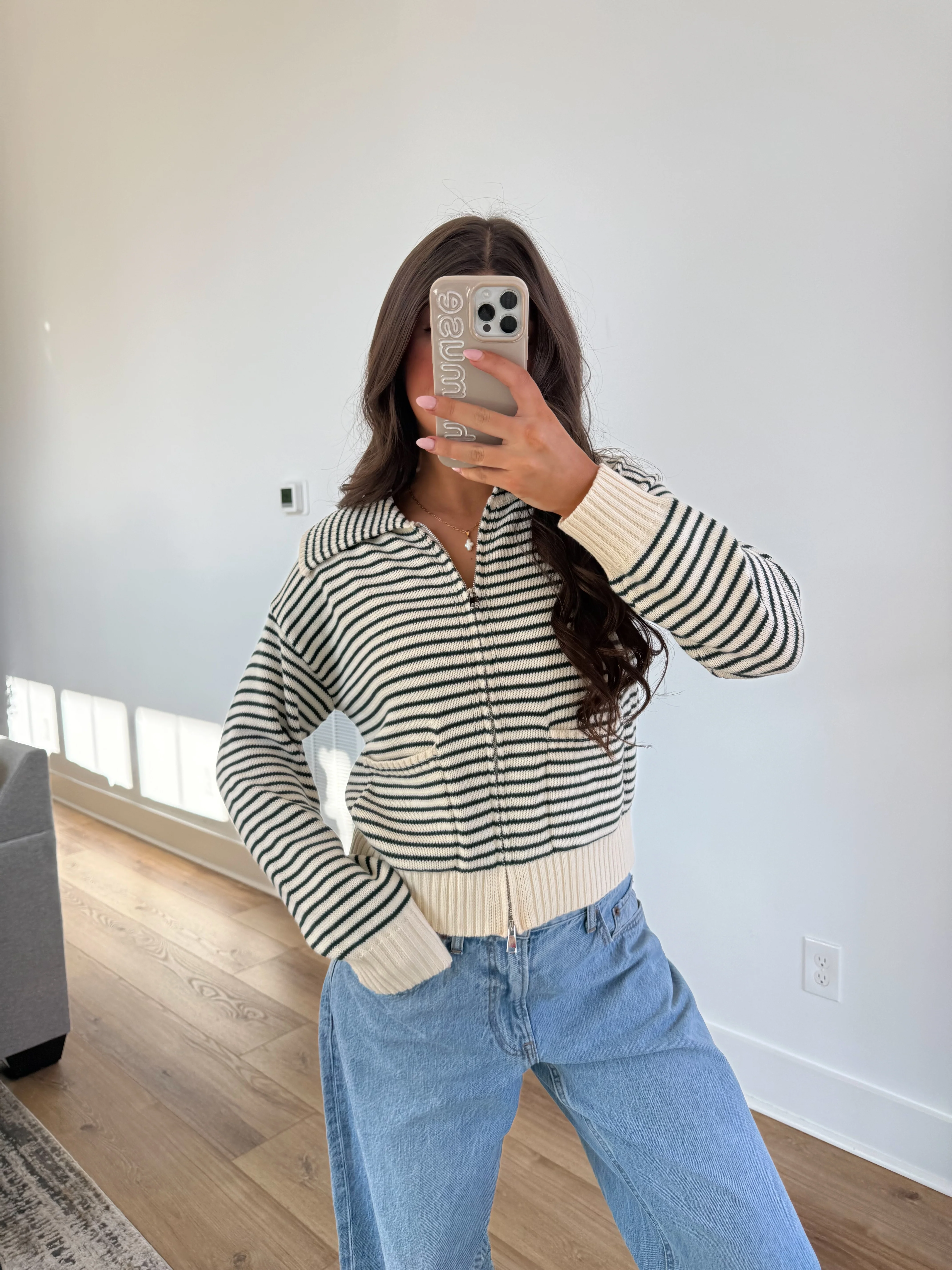 The Varsity Stripe Zip - Image 2