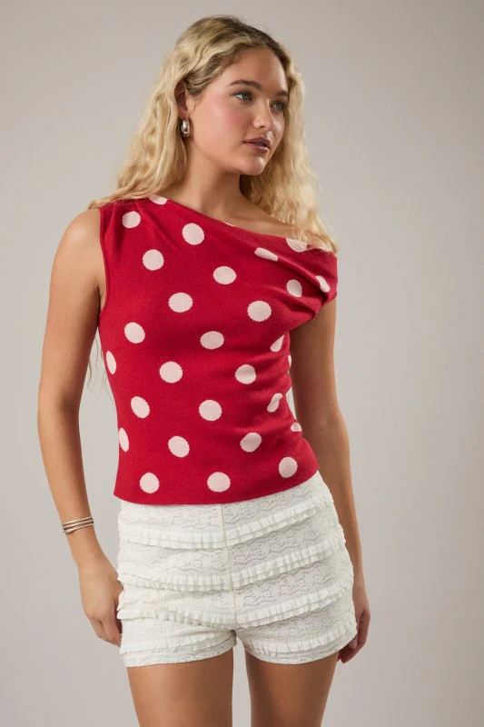The Wren Top (Red/White) - Image 5