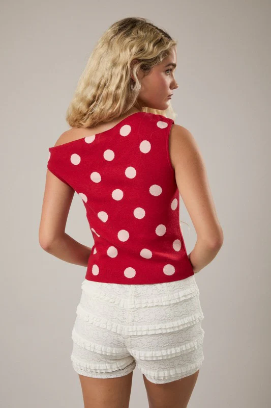 The Wren Top (Red/White) - Image 6