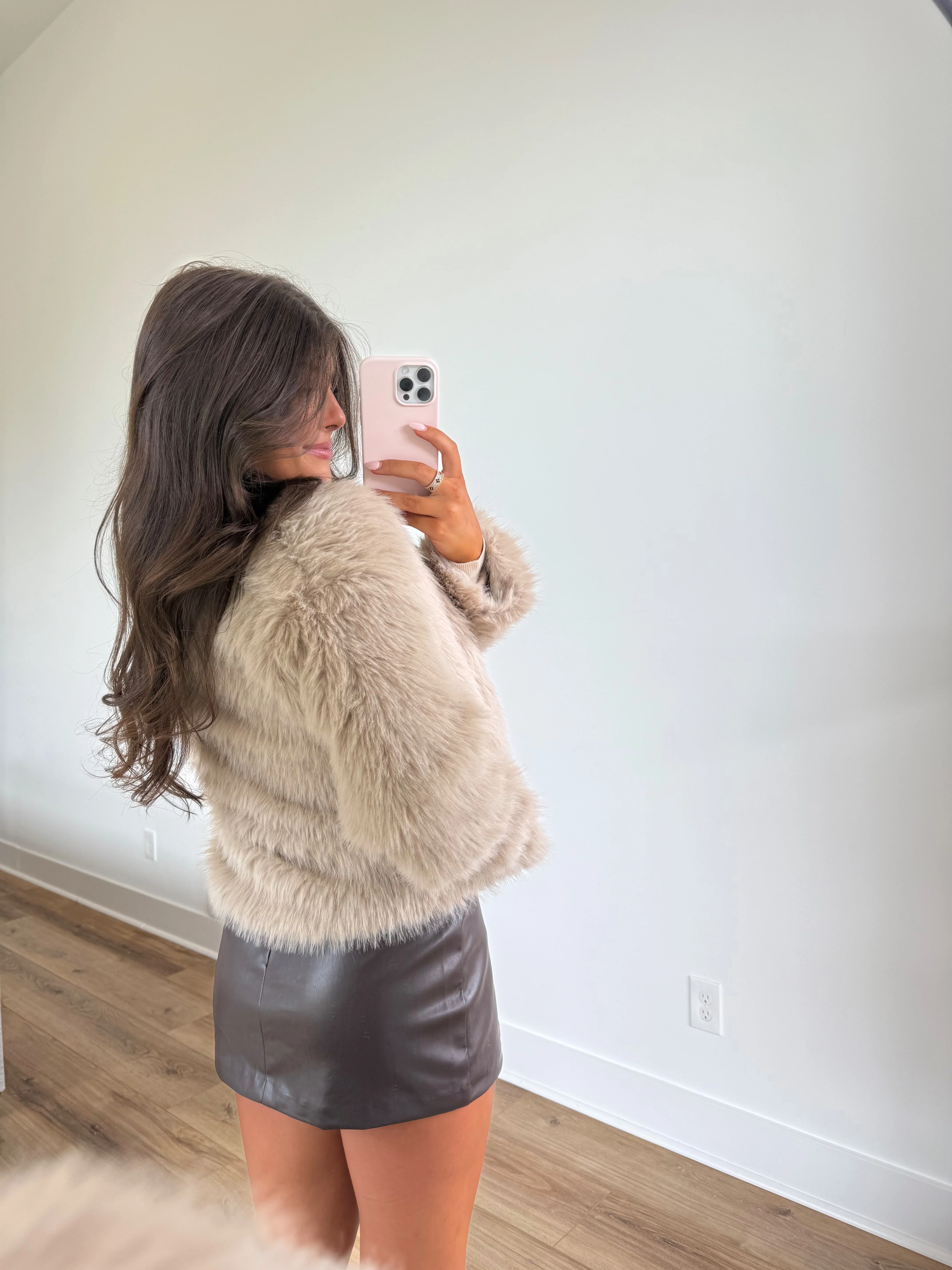 Toffee Luxe Fur Coat - Image 5
