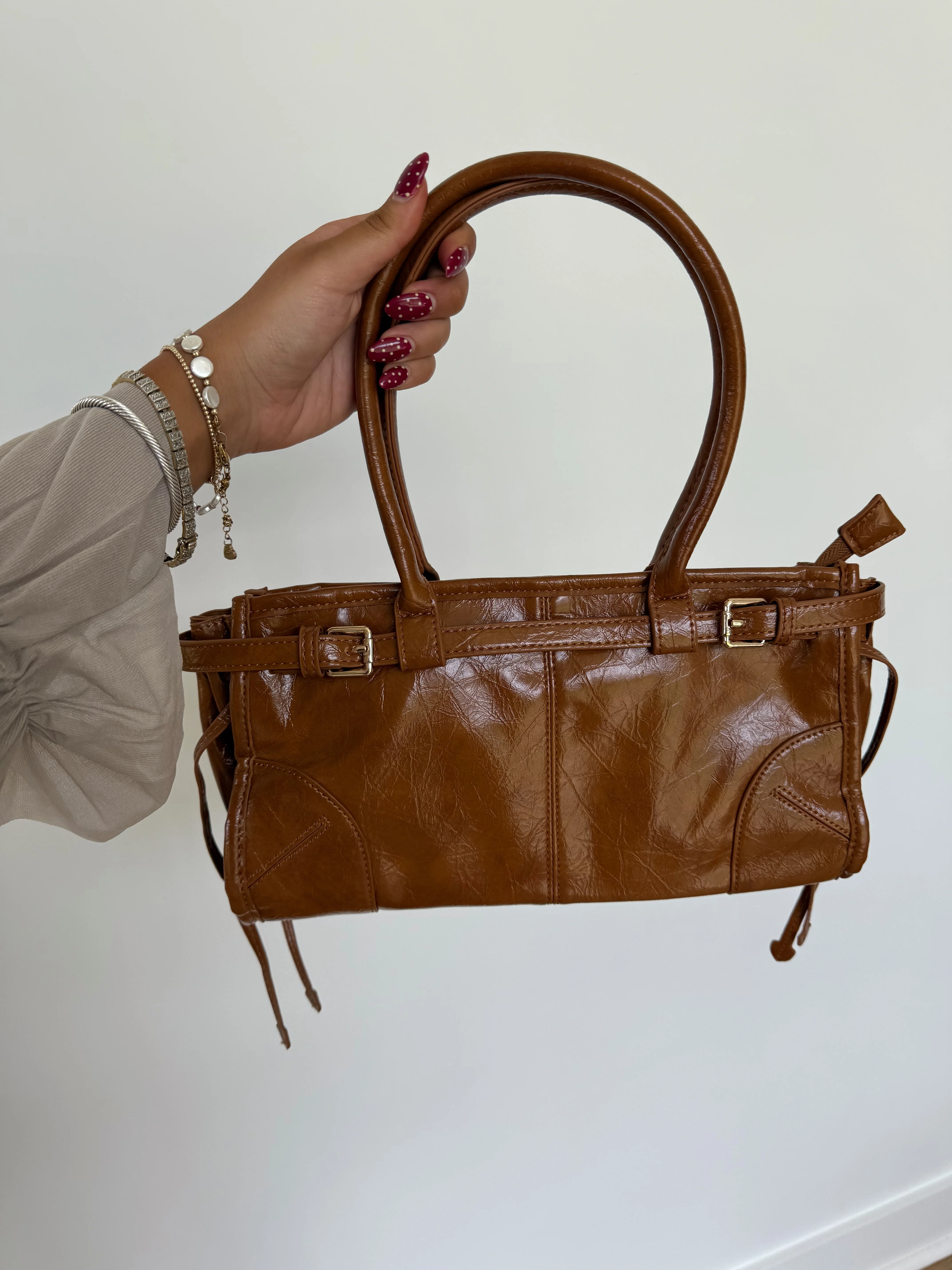 Toffee Top Handle Bag - Image 3