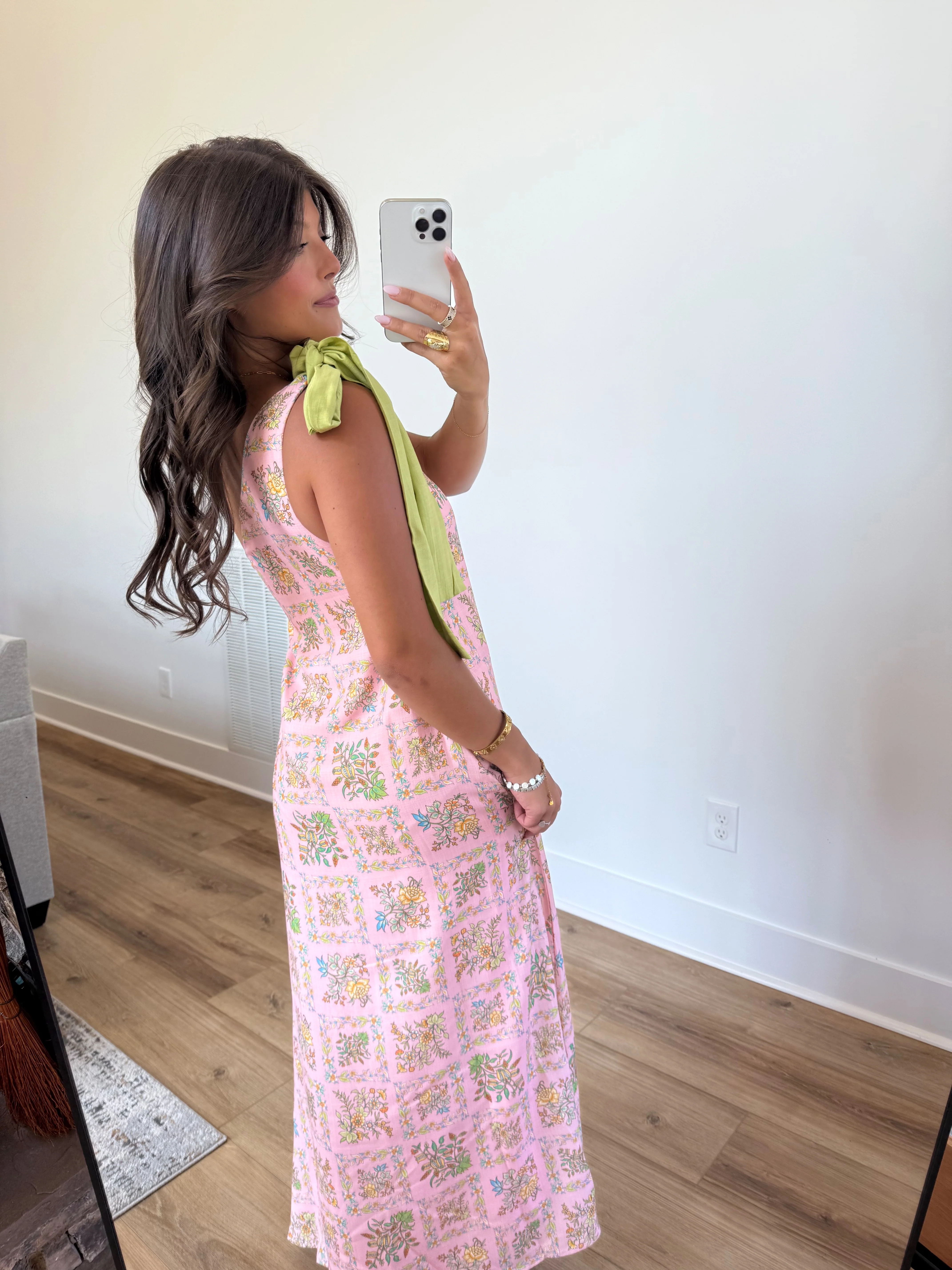Townes One Shoulder Maxi (Pink) - Image 4