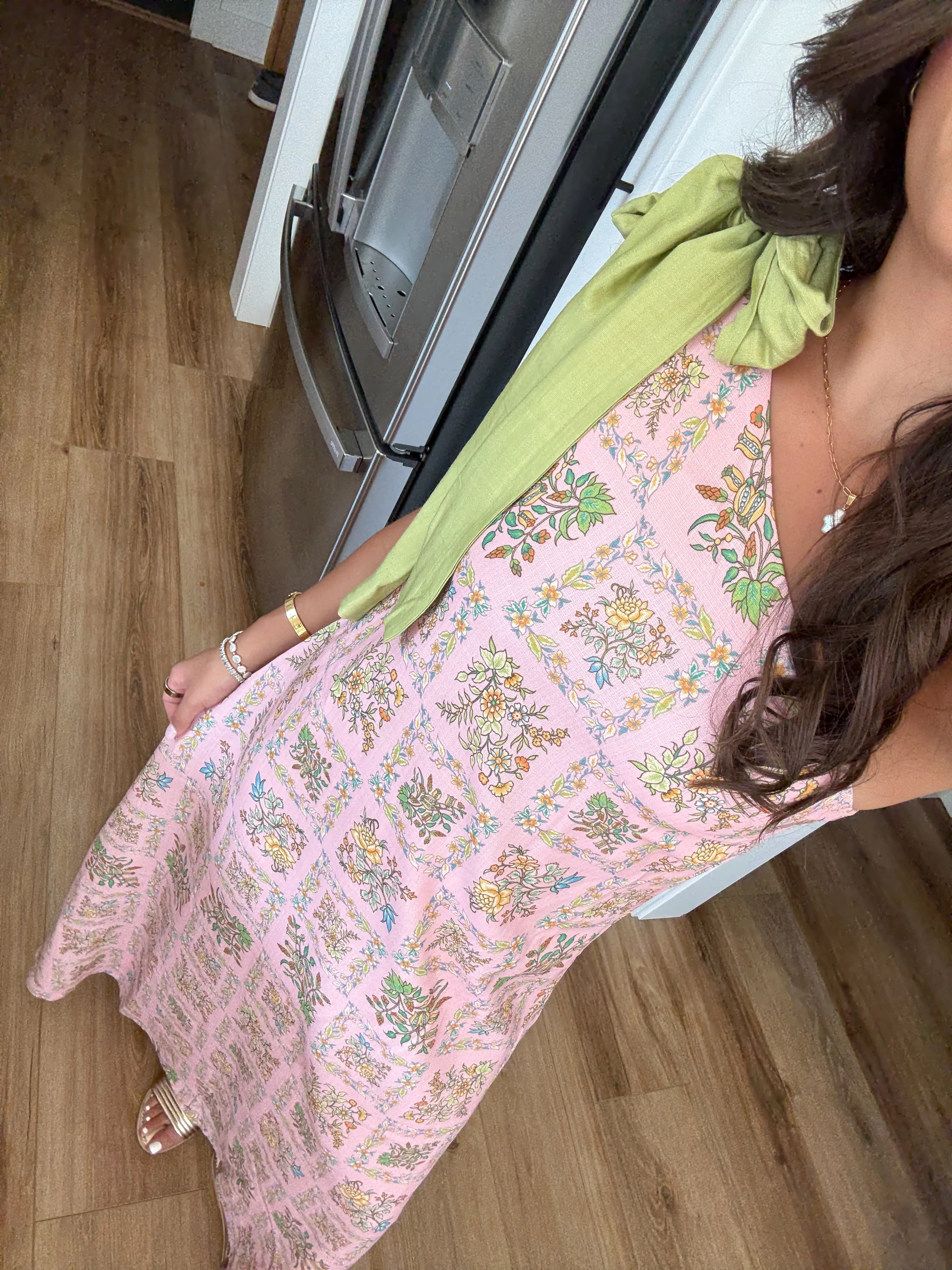 Townes One Shoulder Maxi (Pink) - Image 6