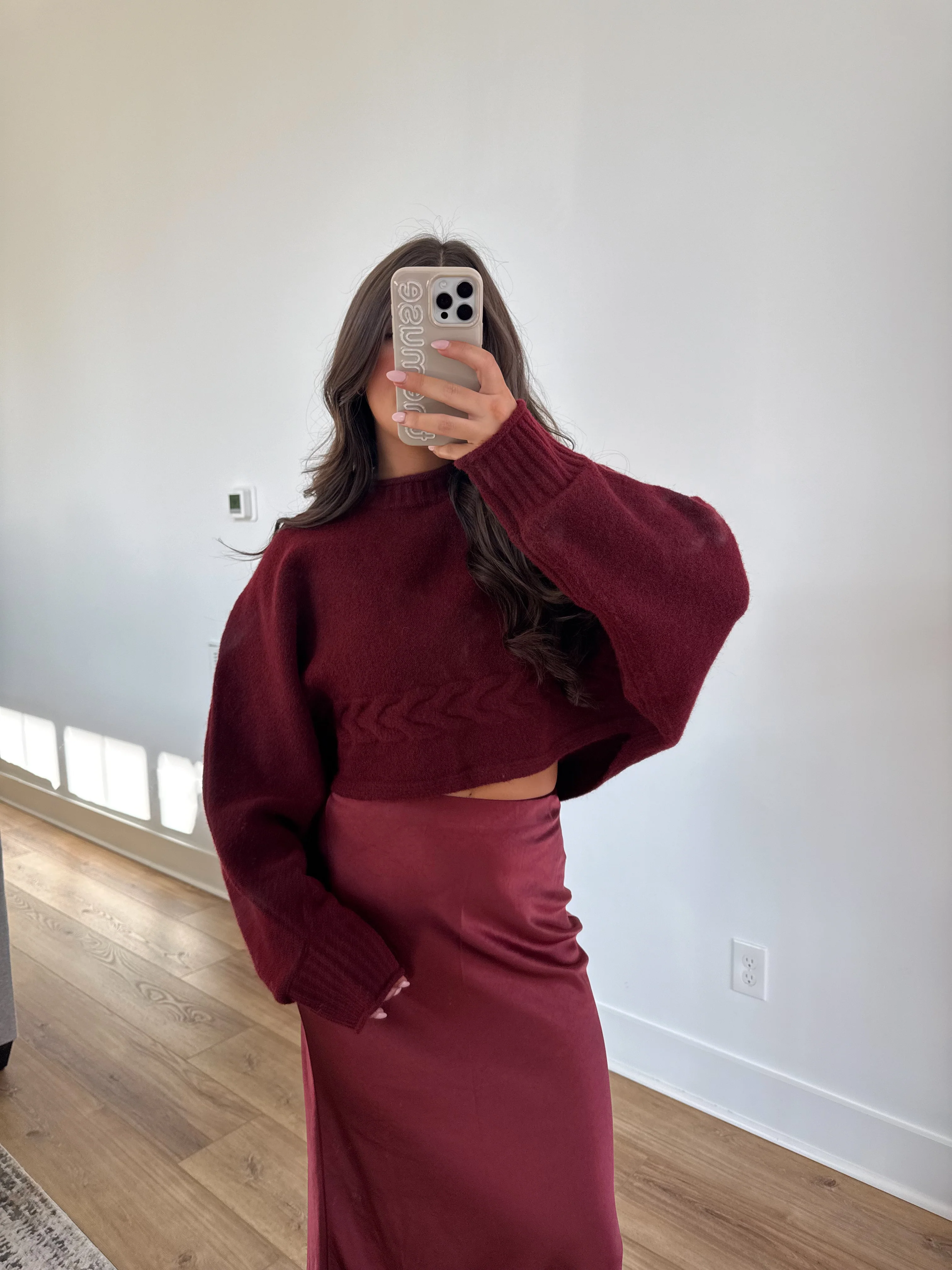 Twisted Cranberry Sweater - Image 2