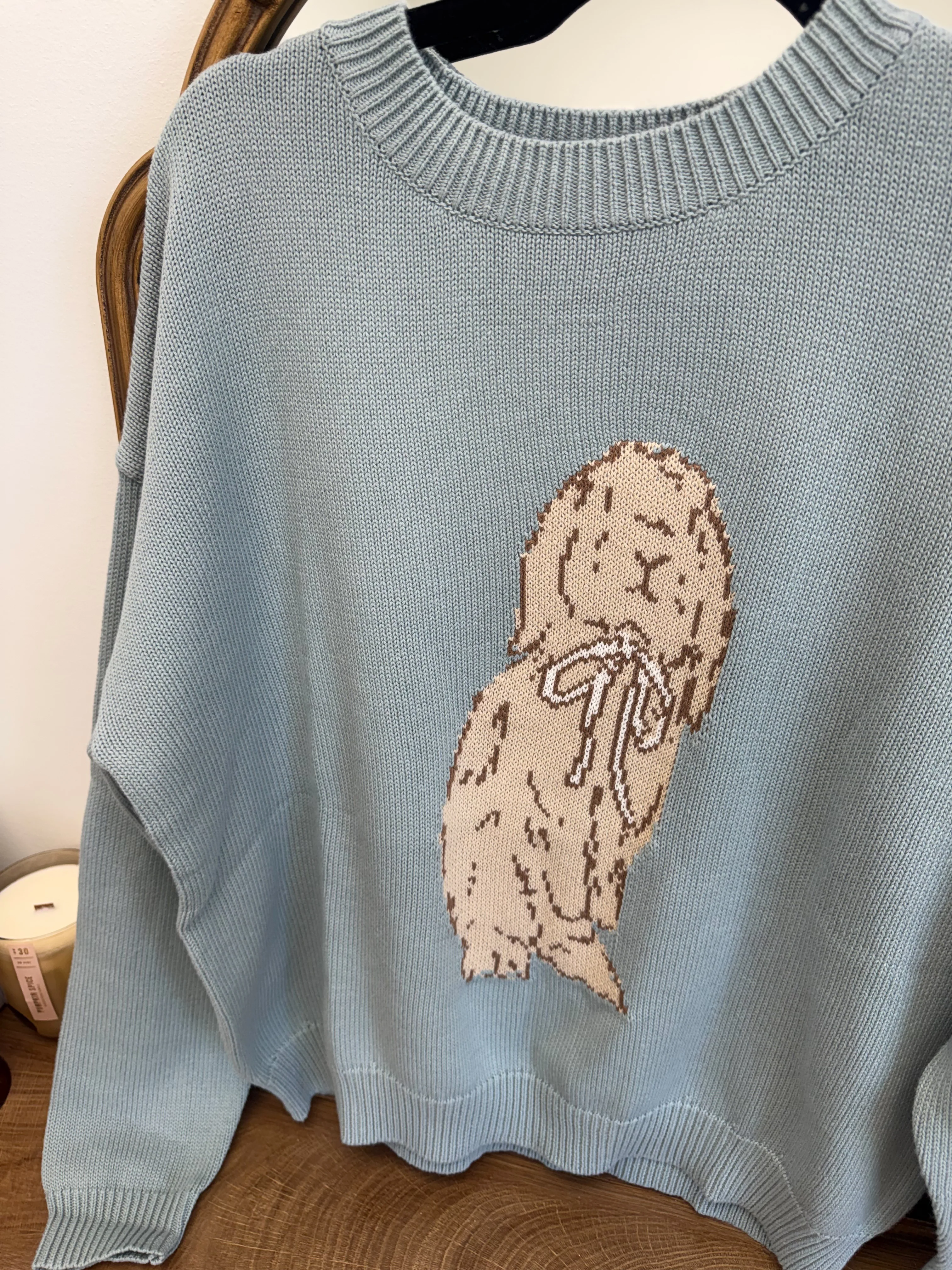 Vintage Bunny Sweater (Blue) - Image 2