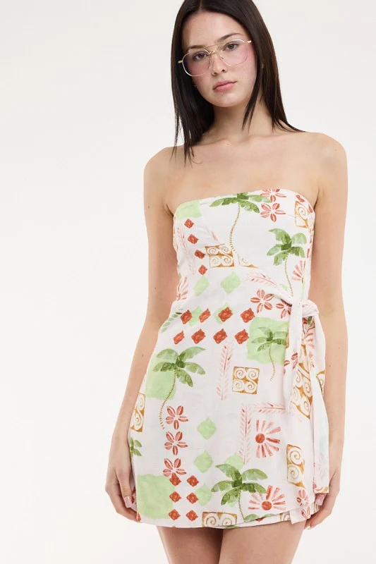 Vintage Palm Mini Dress - Image 9