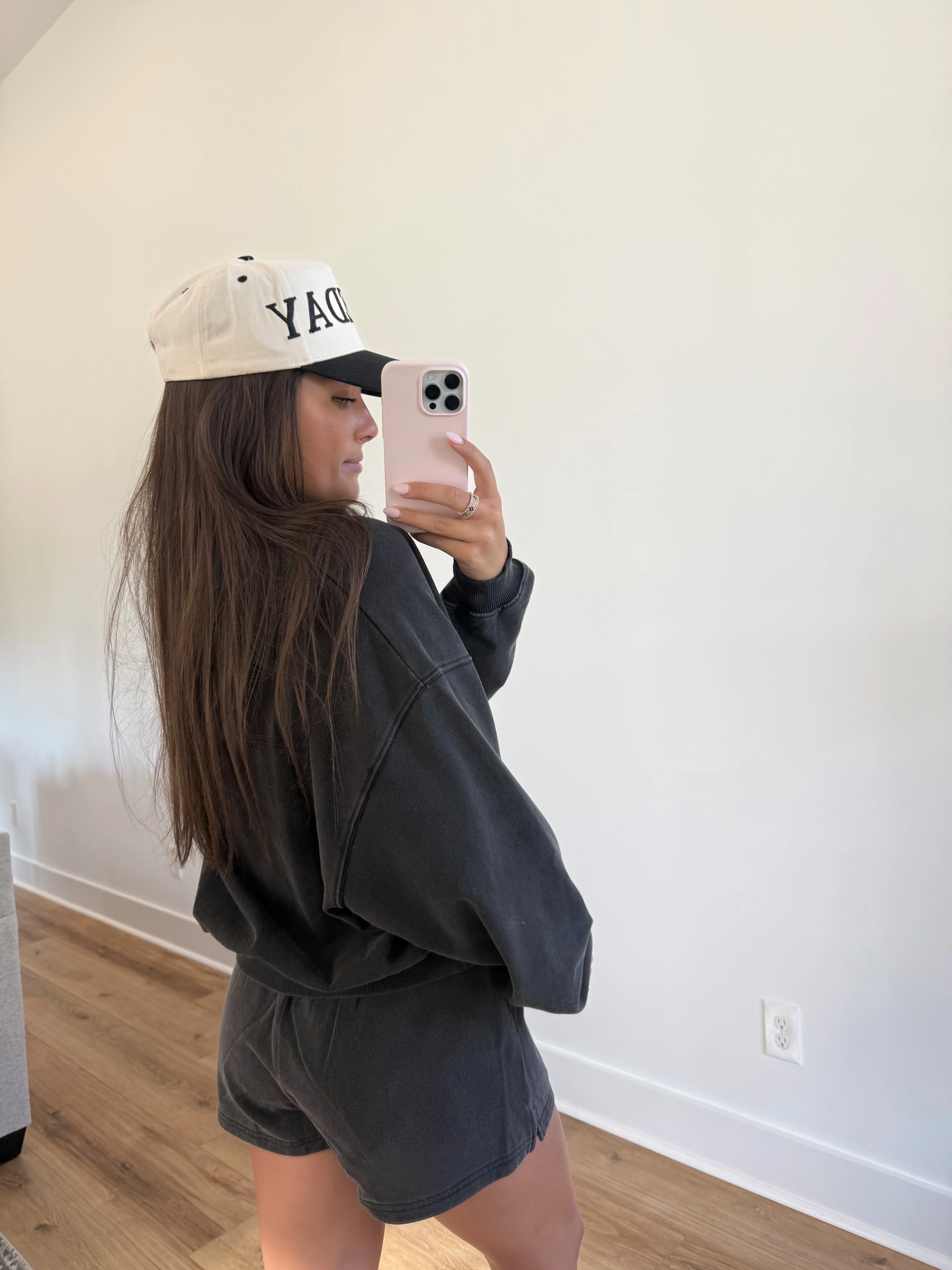 Washed Black Sweatshort Set - Image 4