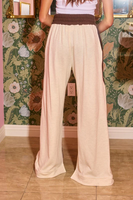 Weekend Colorblock Pants (Brown/Cream) - Image 8