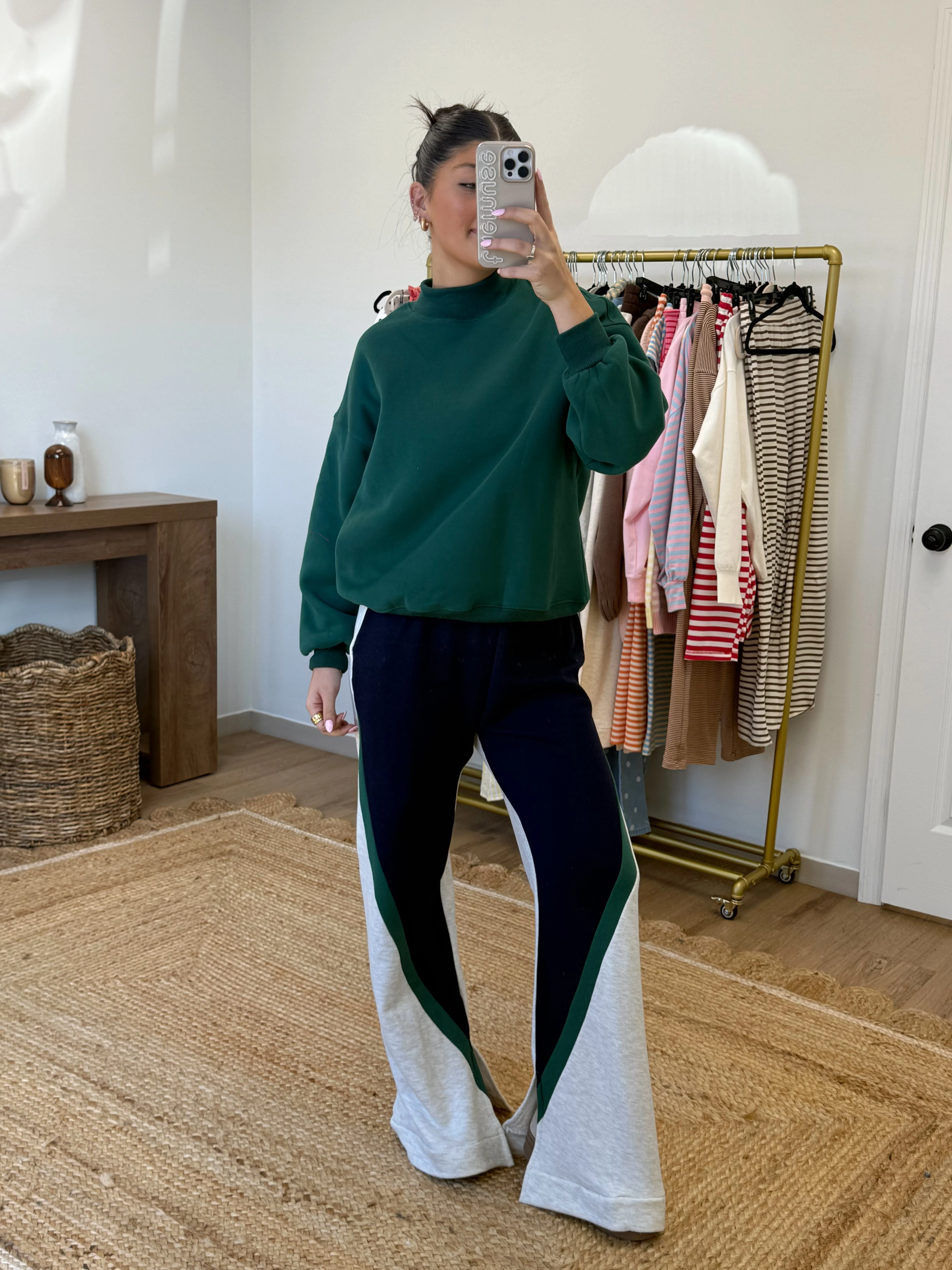 Weekend Colorblock Pants (Navy/Grey) - Image 2
