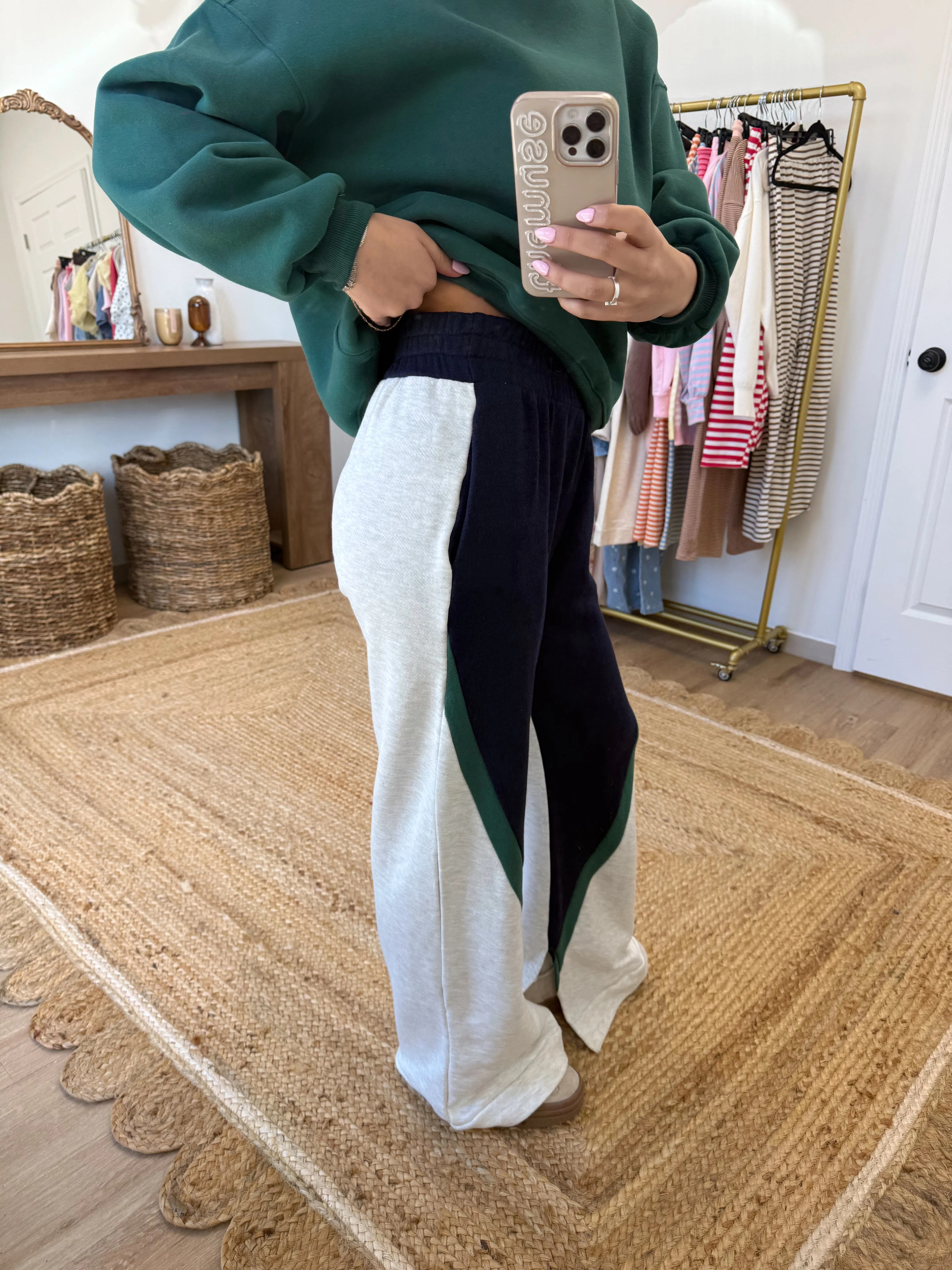 Weekend Colorblock Pants (Navy/Grey) - Image 3