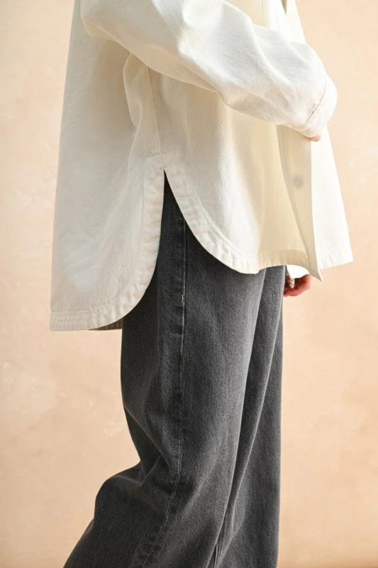 White Denim Shacket - Image 8
