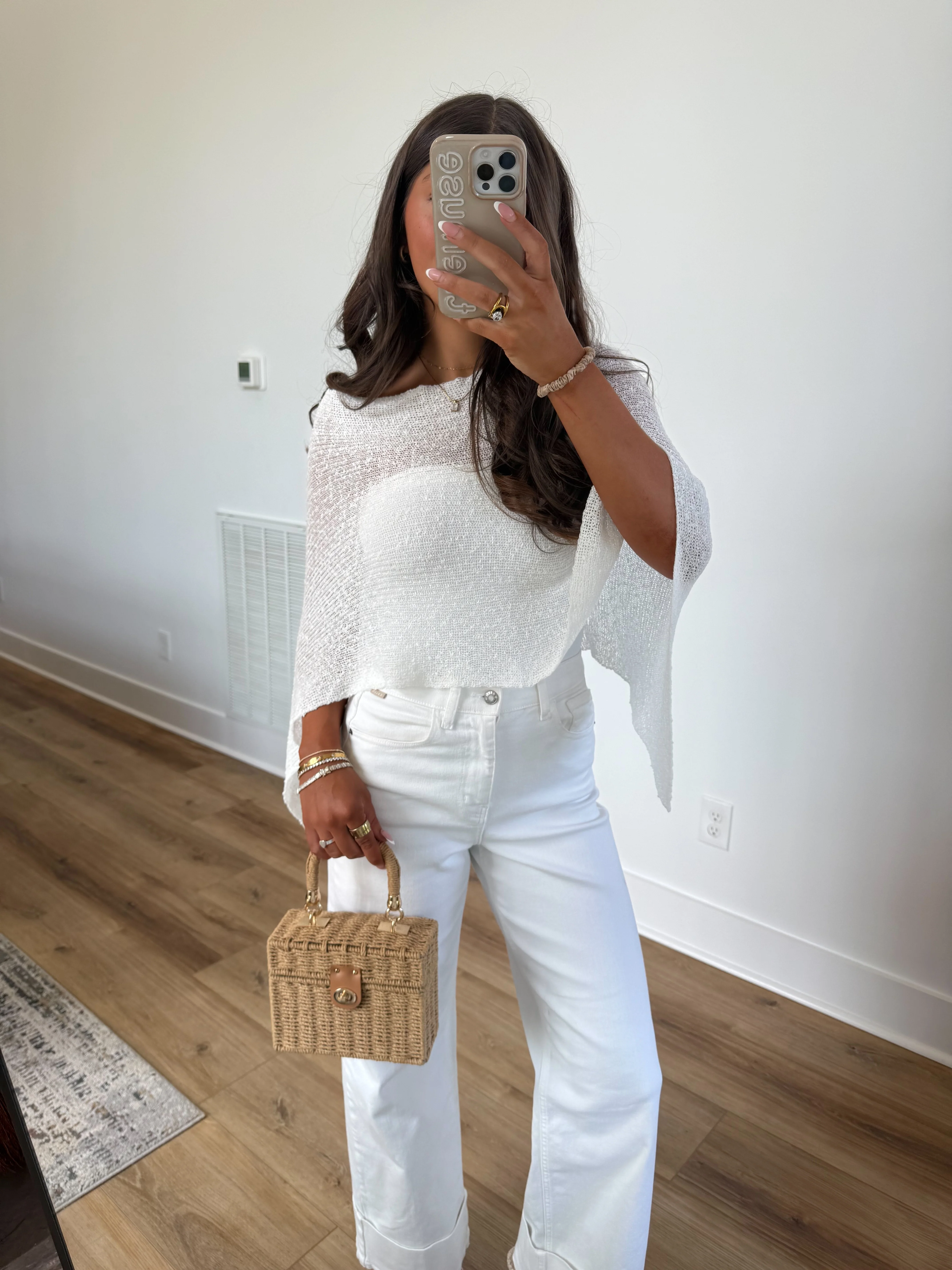 White Poncho Top - Image 4