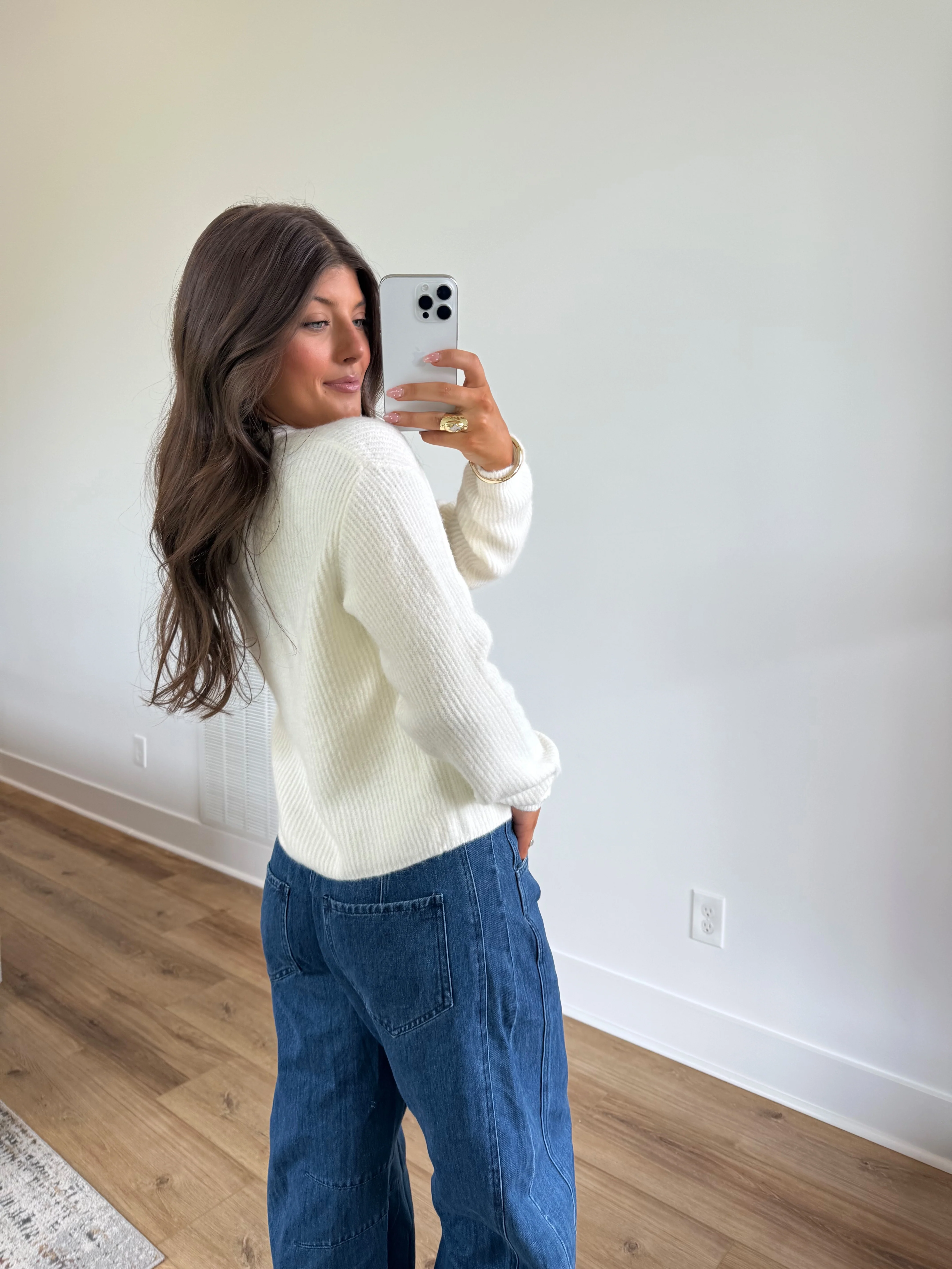 White Scottie Cardigan - Image 3