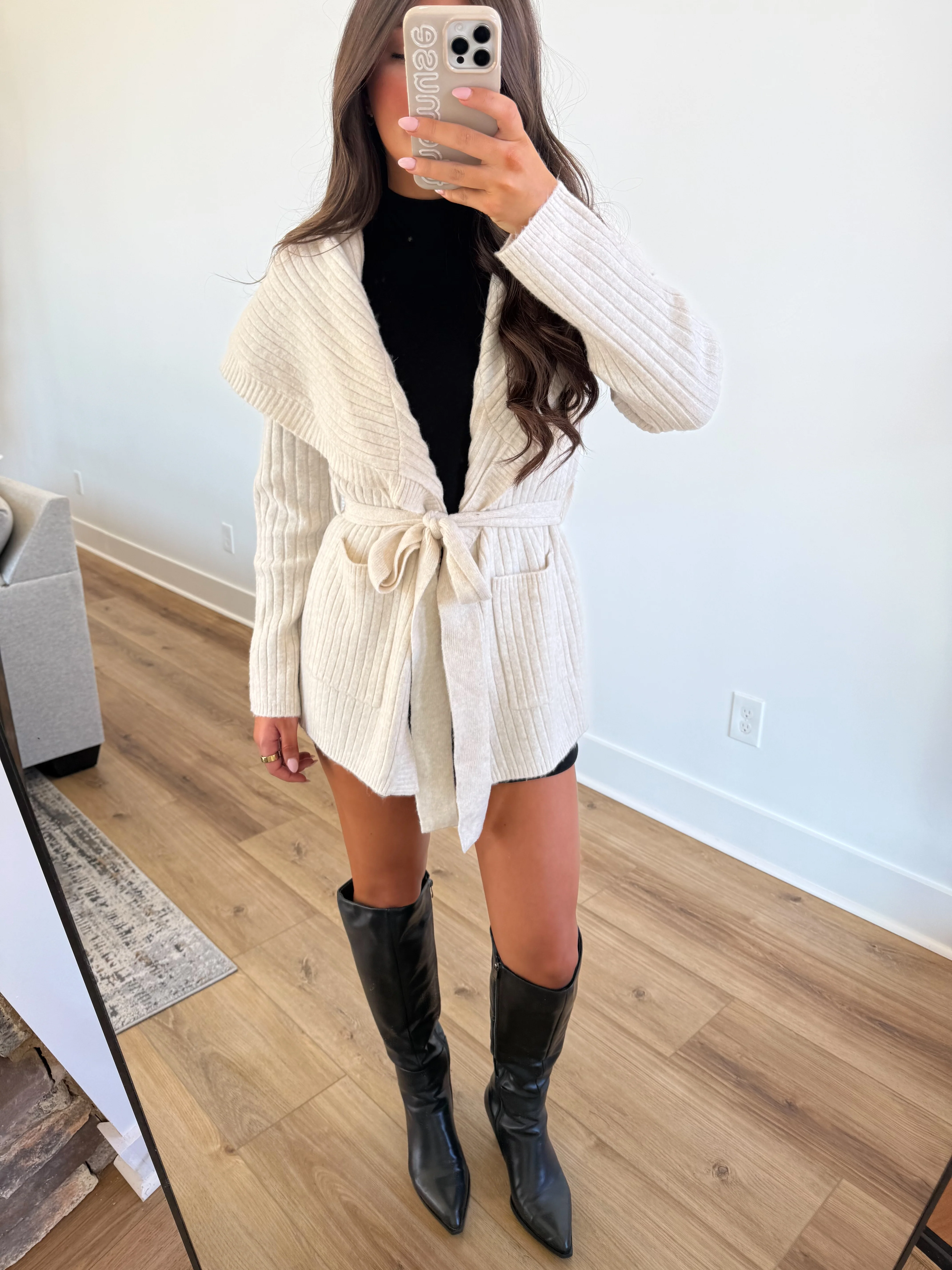 Winter Wishes Wrap Cardigan - Image 3