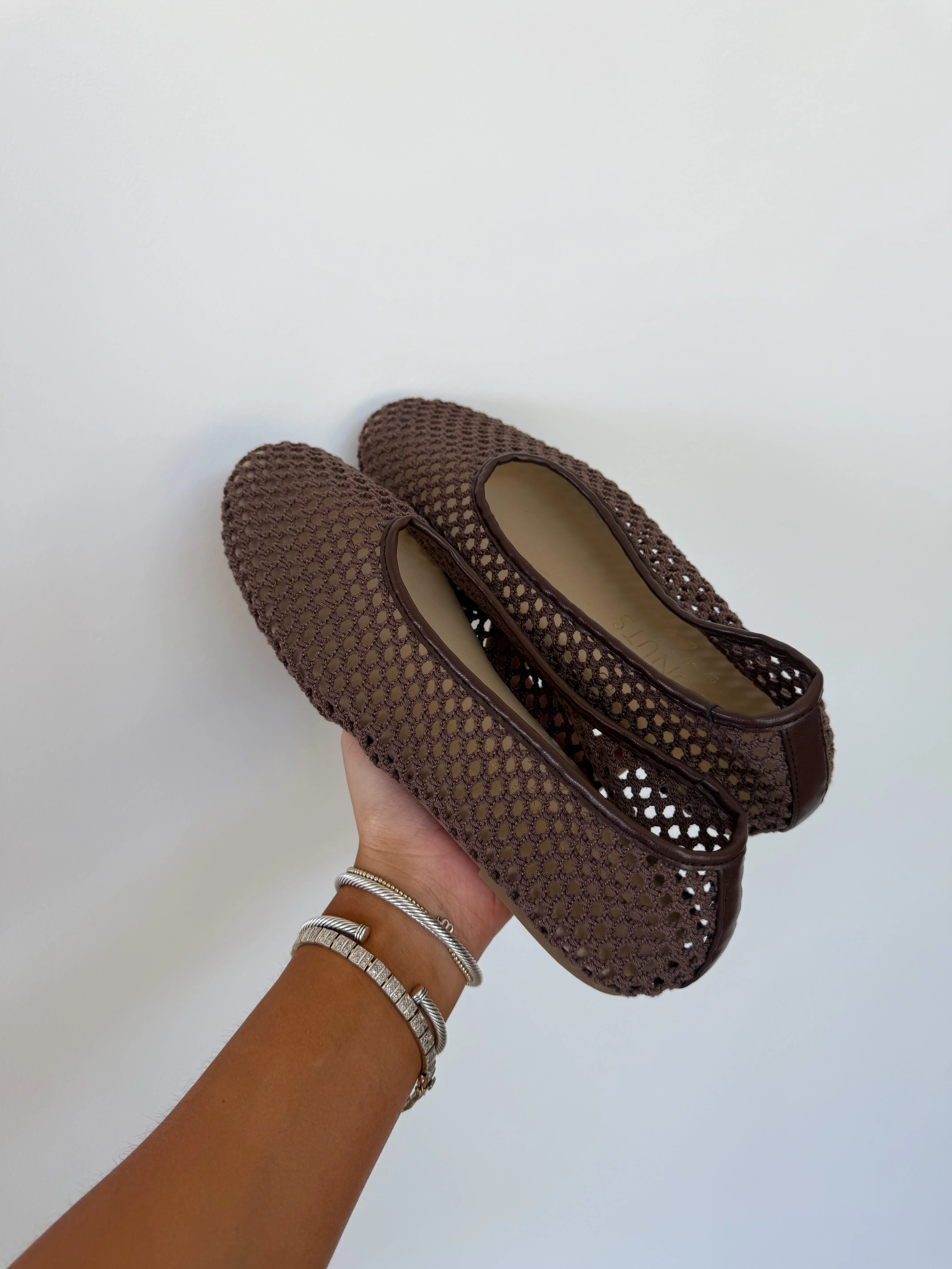Woven Chocolate Flats - Image 2
