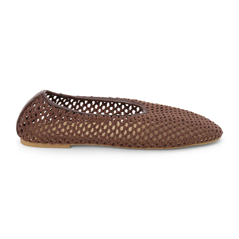 Woven Chocolate Flats - Image 4