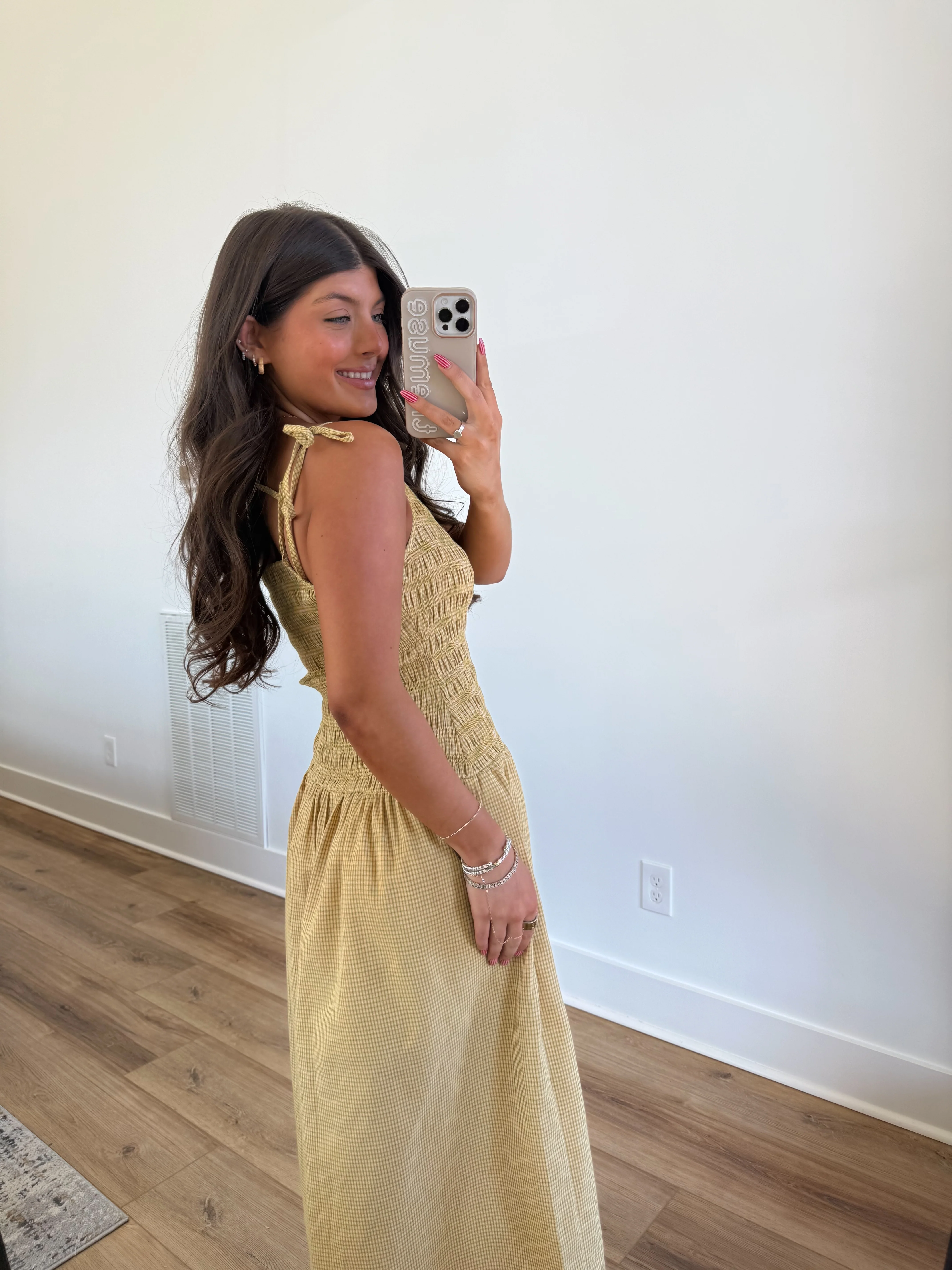 Yellow Smocked Sundress - Image 5