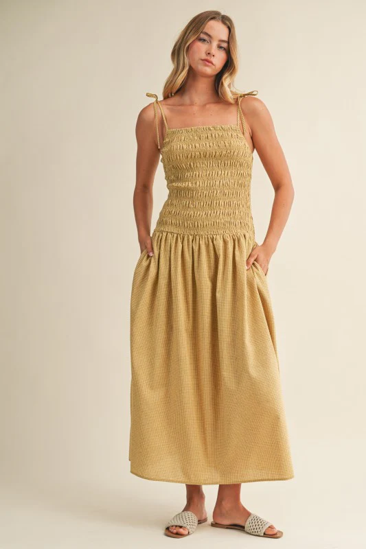 Yellow Smocked Sundress - Image 6