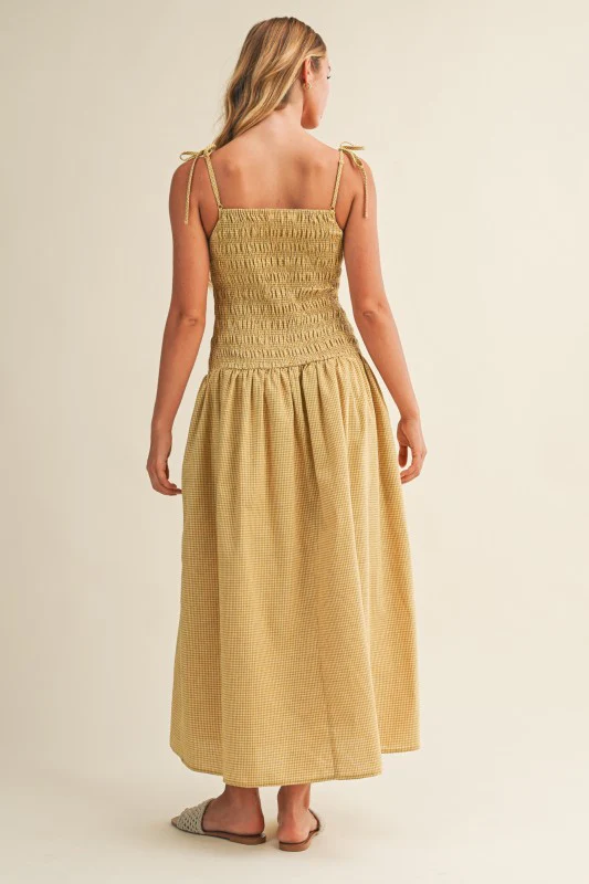 Yellow Smocked Sundress - Image 8